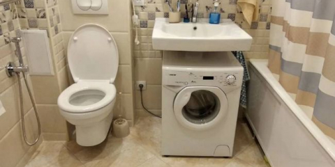 Мивка върху перална машина: инсталация